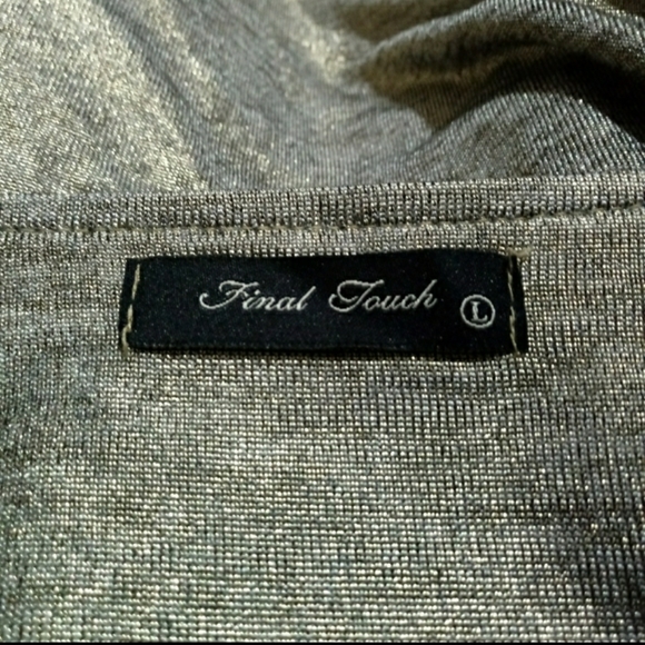 Final Touch Gold Metallic Waterfall Cardig… - Picture 4 of 4